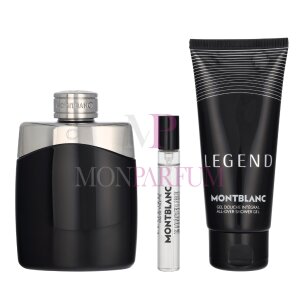Montblanc Legend Pour Homme Geschenkset Eau de Toilette 100ml/Eau de Toilette 7.5ml/Shower Gel 100ml