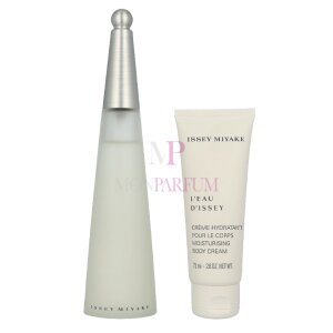 Issey Miyake LEau DIssey Pour Femme Geschenkset Eau de Toilette 100ml/Moisturizing Body Cream 75ml