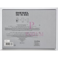 Diesel Only The Brave Mens Geschenkset Eau de Toilette 125ml/Shower Gel 100ml/Shower Gel 50ml