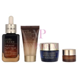 Estee Lauder The Lift + Glow Routine Set Advanced Night Repair Serum 50ml /Advanced Night Repair Cleansing Gelée 30ml+ Revitalizing Supreme+ Bounce Night Creme 15ml + Advanced Night Repair Eye Supercharged Gel-Creme 5ml 100ml