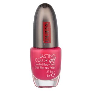Pupa Lasting Color Gel Glass Effect Nail Polish #128 Spicy Fuschia 5ml