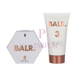 BALR. 3 FOR WOMEN Geschenkset Holidays 21-22 - Eau de Parfum 30 ml/Body Lotion 50ml 80ml