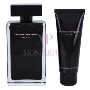 Narciso Rodriguez For Her Geschenkset Eau de Toilette 100ml/Body Lotion 75ml/Travel Retail