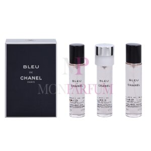 Chanel Bleu De Chanel Set (EDP 3x20 ml + 2 Refills Travel Spray)