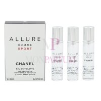 Chanel Allure Homme Sport Eau de Toilette 3 x 20ml