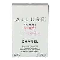 Chanel Allure Homme Sport Eau de Toilette 3 x 20ml