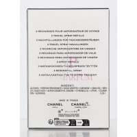 Chanel Allure Homme Sport Geschenkset 3x Edt Travel Spray Refill 20Ml - Twist and Spray