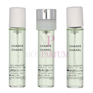 Chanel Chance Eau Fraiche Geschenkset 3x Eau de Toilette Refill 20Ml - Twist and Spray