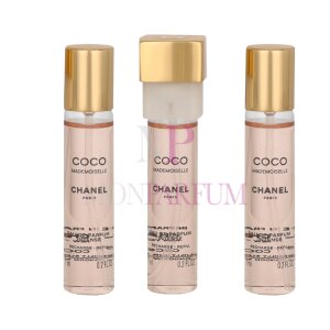 Chanel Coco Mademoiselle Intense Geschenkset 3x Eau de Parfum Refill 7ml - Twist and Spray