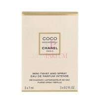 Chanel Coco Mademoiselle Intense Geschenkset 3x Eau de Parfum Refill 7ml - Twist and Spray