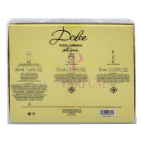 D&G Dolce Shine Eau de Parfum Spray 75ml / Body Lotion 50ml / Eau de Parfum Spray 10ml