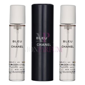Chanel Bleu De Chanel Pour Homme Geschenkset Eau de Toilette 20ml/2x Eau de Toilette Refill 20ml - Travel Sprays
