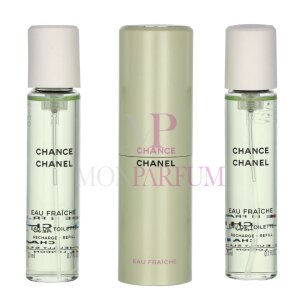 Chanel Chance Eau Fraiche Geschenkset 2x Eau de Toilette Refill 20Ml/1x Eau de Toilette 20Ml - Twist and Spray