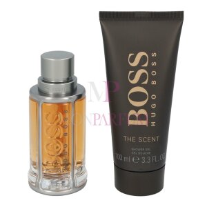 Hugo Boss The Scent 1x Eau de Toilette Spray 50ml, 1x Shower Gel 100ml