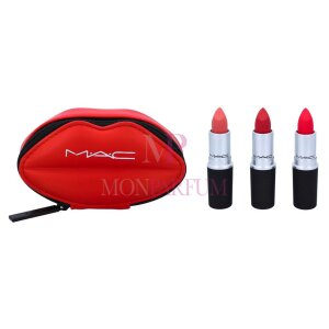 MAC Powder Kiss Lipstick Trio Set 9gr