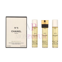 Chanel No 5 Geschenkset 3x Eau de Toilette Refill 20Ml -...