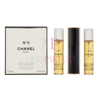 Chanel No 5 Geschenkset 2x Eau de Parfum Refill 20Ml/1x...