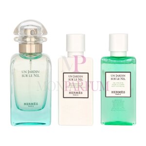 Hermes Un Jardin Sur Le Nil Geschenkset Eau de Toilette 50ml/Body Lotion 40ml/Shower Gel 40ml