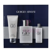Armani Acqua Di Gio Pour Homme Geschenkset Eau de Toilette 100ml/ Eau de Toilette 15ml/ All Over Body Shampoo 75ml