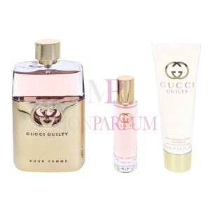 Gucci Guilty Pour Femme Eau de Parfum Spray 90ml / Eau de Parfum Spray 15ml / Body Lotion 50ml