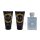 Versace Pour Homme Eau de Toilette Spray 50ml / After Shave Balm 50ml / Hair & Body Shampoo 50ml