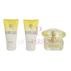 Versace Yellow Diamond Eau de Toilette Spray 50ml / Shower Gel 50ml / Body Lotion 50ml