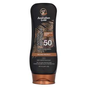 Australian Gold Instant Bronzer Lotion Sunscreen SPF50 237ml