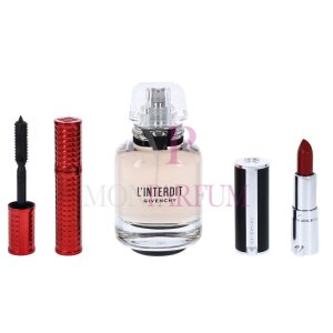Givenchy LInterdit Eau de Parfum Spray 50ml / Volume Disturbia Mascara 4gr / Le Rouge Lipstick 1,5gr